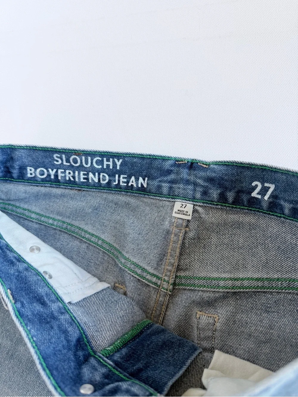 J.Crew Slouchy Boyfriend Jeans Light Wash 100% Cotton Relaxed Fit Size 27